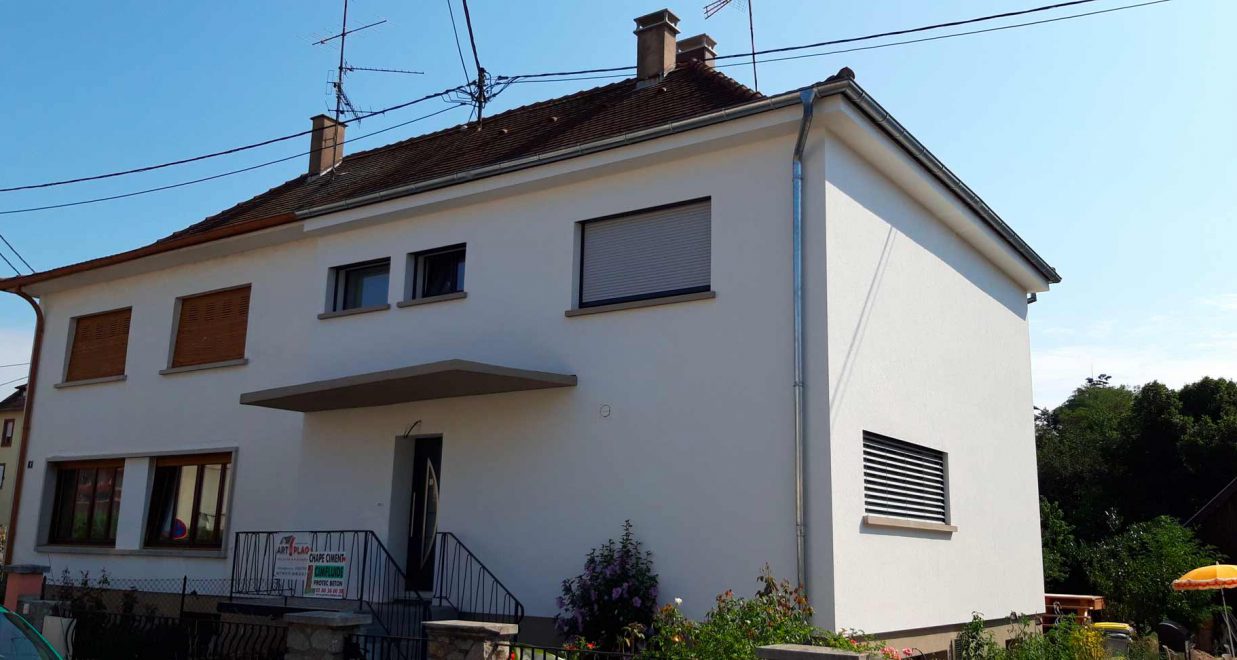 rénovation d'une maison accolée à selestat